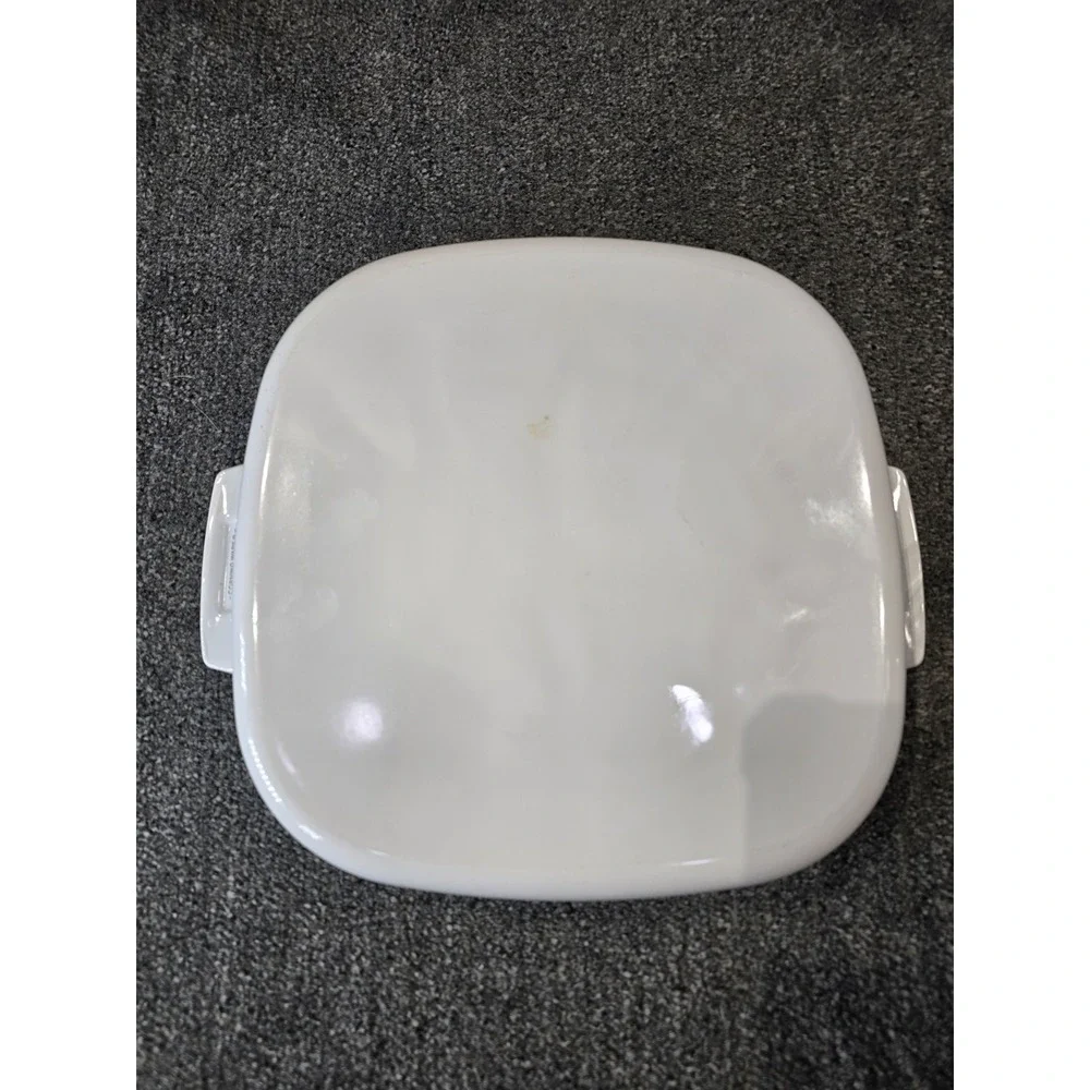 Vintage Corning Ware Le Romarin A-10-B Casserole Dish w Pyrex Lid 10x10 USA